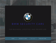 Tablet Screenshot of bmwsecuritycars.com